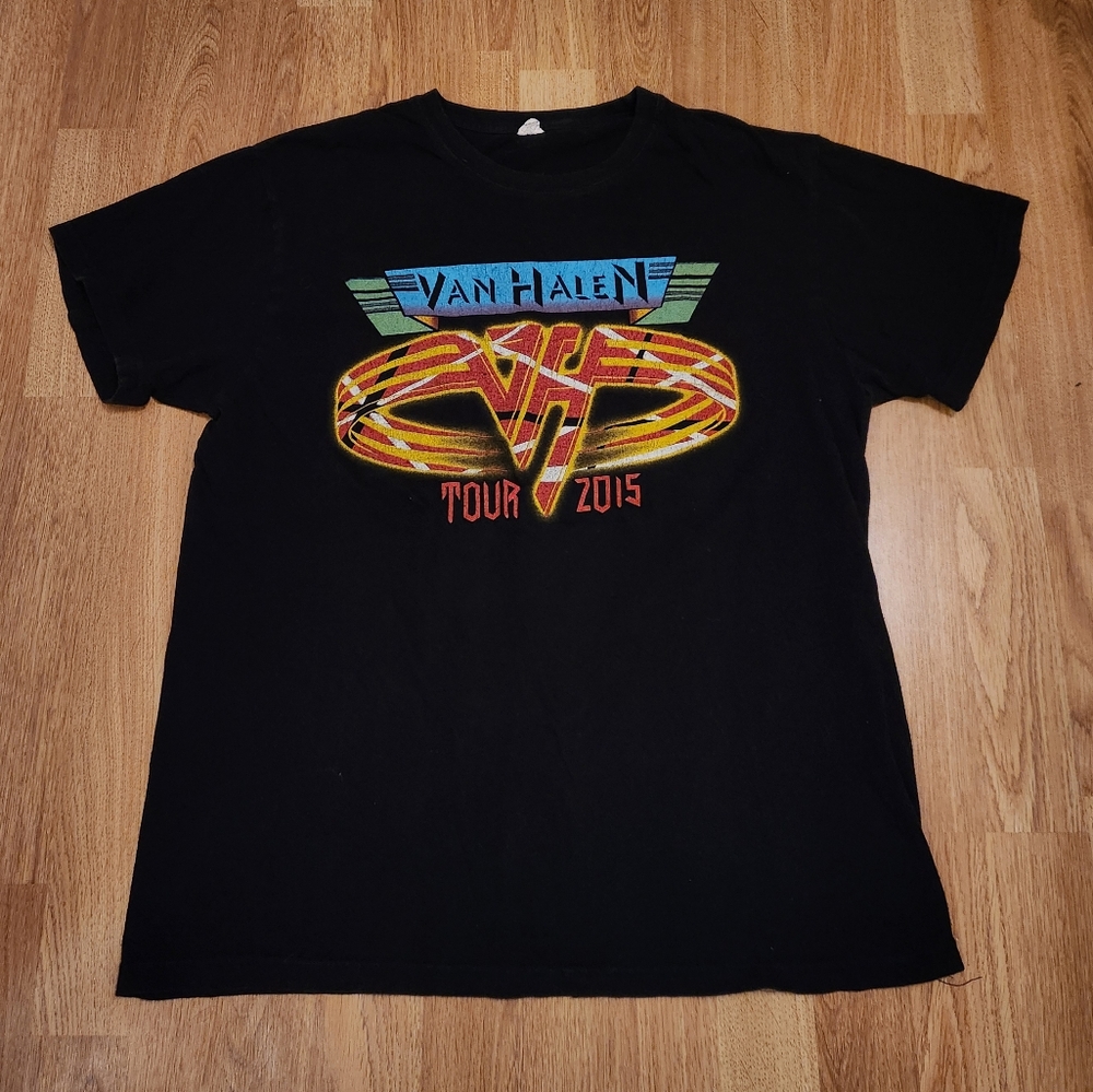 Van Halen Tour 2015 Cotton T-Shirt Black Large